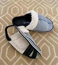 Load image into Gallery viewer, Grey w/ black striped trim